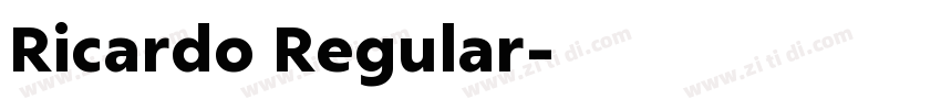 Ricardo Regular字体转换